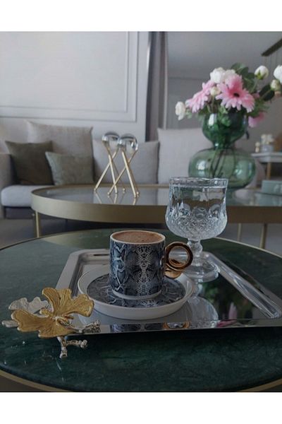 AZRAM HOUSE Stainless steel single person square butterfly accessory presentation tray