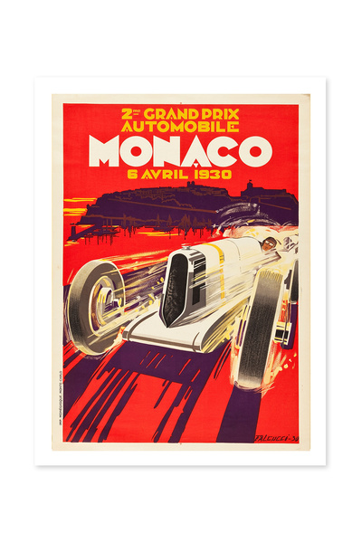 Beril Yamaç Design Studio Reproducere poster decorativ vintage Grand Prix Mon...