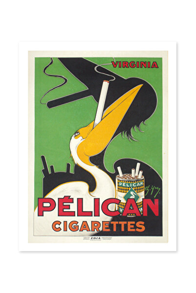 Beril Yamaç Design Studio Poster decorativ vintage cu reproducere Pelican Art...