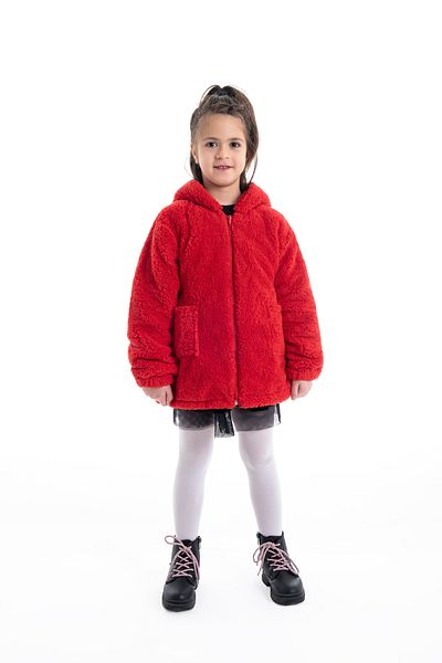 PANCHY CANKY Wellsoft Eared Hooded Girl's Coat