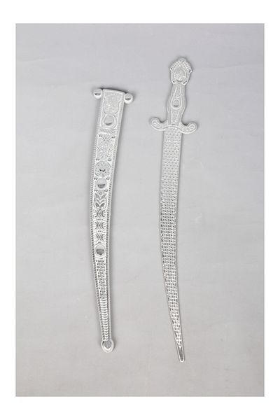 PAZARSEN Denbu Textile Circumcision Clothing Accessory Silver Color Sword