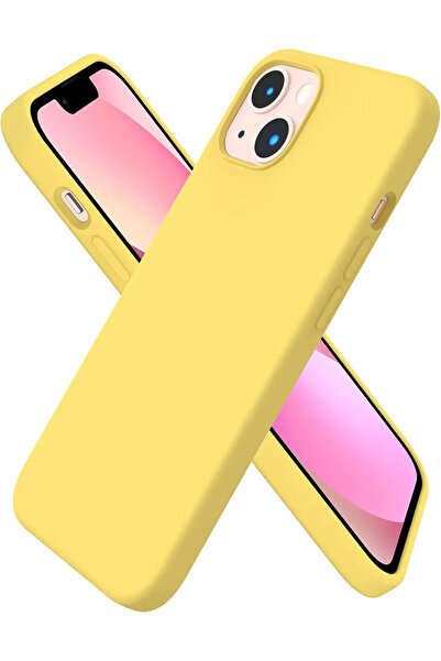 TyroTech Apple Iphone 13/14 Uyumlu Içi Kadife Lansman Silikon Kılıf Kapak Pürüzsüz Kir Tutmaz Arka Kapak