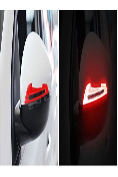 ugursepeti RED COLOR Car Mirror Crash Protector Colorful Reflective Strip