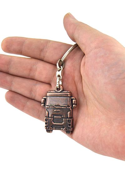anahtarlıksepeti Truck Front View Relief Keychain - Copper Oxide