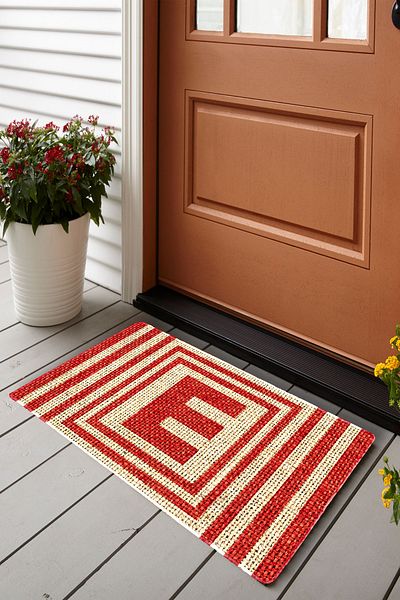 Vagonik Jute Detailed PVC Based Thick Door Mat with Pharmacy Logo 45x75