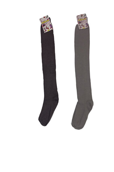 Nisa Köksal 2 чифта унисекс тънки чорапи над коляното от ликра стандартни