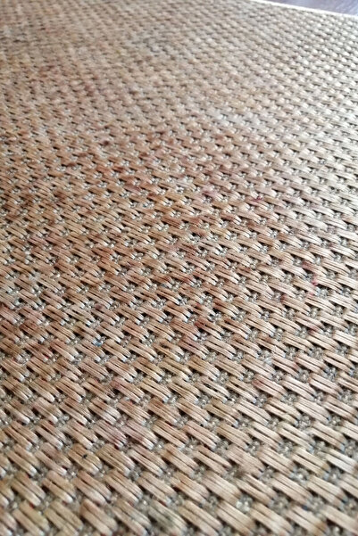 Vagonik Rug Patterned Jute Detailed PVC Based Thick Door Mat 45x75