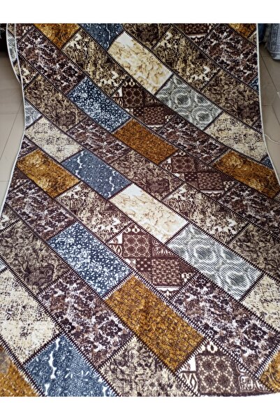 Venüs Kilim Desenli Yıkanabilir Kaymaz Taban Dört Mevsimlik Salon, Banyo, Balkon, Genç Odası Kesme Halı