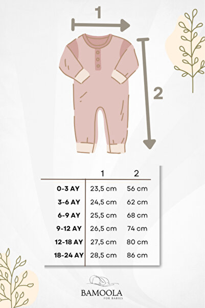 Bamoola 100% Cotton Teddy Bear Patterned 3-Piece Jumpsuit