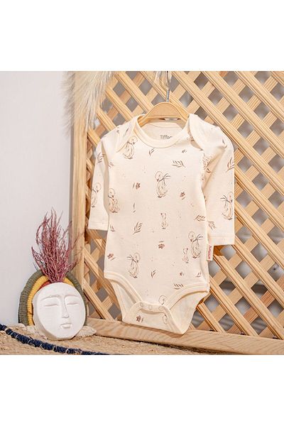 Tiffany Mother Swan Organic Theme Long Sleeve Baby Body 56011