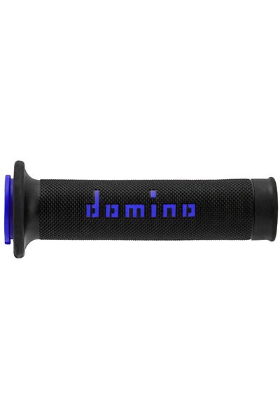domino Blue Motorcycle Grip Set