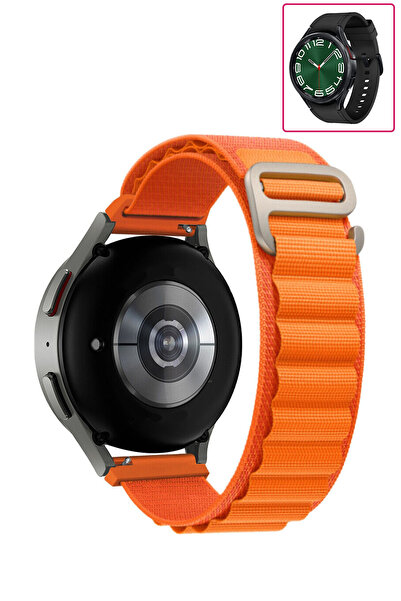 KRETON Samsung Galaxy Watch 6 Classic 43mm / 47mm Uyumlu Kordon Alpine Loop D...