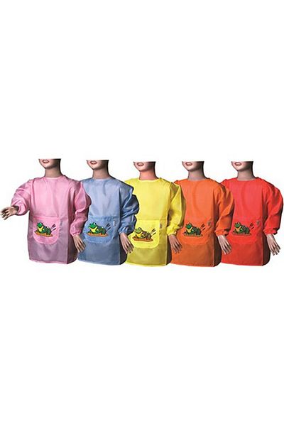 Nova Color Orange Student Study Apron Nc-4107