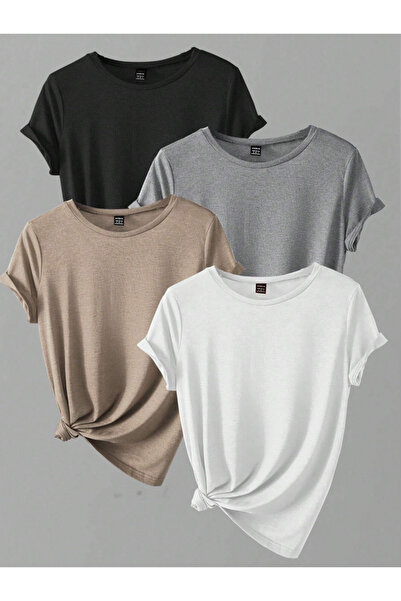 trendgar DORT RENKLI PENYE TSHİRT