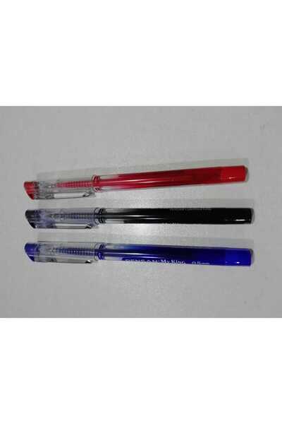 EMİR KIRTASİYE MY KİNG 0.5 MM HİBRİD MÜREKKEPLİ ÇELİK KLİPSLİ SİYAH-KIRMIZI-M...