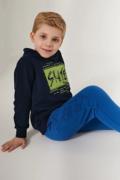 ROLY POLY БАВОВНЯНИЙ СПОРТИВНИЙ КОСТЮМ ДЛЯ ХЛОПЧИКІВ З ДОВГИМ РУКАВОМ З КАПЮШОНОМ ДЛЯ ОФІЦІАНТІВ 3227