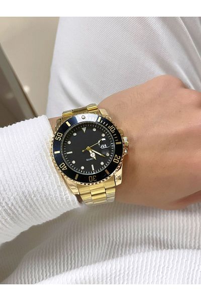 Bimodabu CALENDARED STEEL CORD WRISTWATCH (UNISEX USABLE)