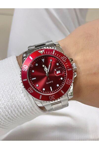 Bimodabu TAKVİMLİ ÇELİK KORDON KOL SAATİ (UNİSEX KULLANILABİLİR.)