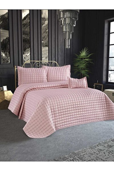 KANAVİÇE HOME Yıldız Tek Kişilik Günlük Pamuklu Yatak Örtüsü