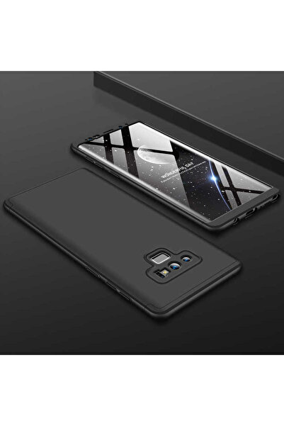Rivor Samsung Galaxy Note 9 Kılıf Kamera Korumalı 3 Parçalı 360 Korumalı Premium Renkli Mat Sert Kapak
