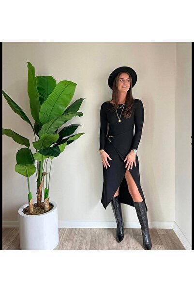 SOBEE Black dress long