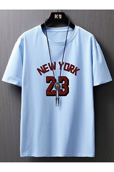 Vordevia Njujork Štampano bela Oversize kroj majica