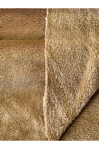 Generic Brand Double Faced Camel Welsoft Plush Fabric 180 Cm Width