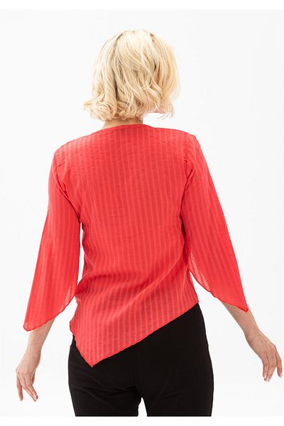 Eliş Şile Bezi Three Quarter Sleeve Sile Cloth Rhodes Summer Blouse Coral Mrcn