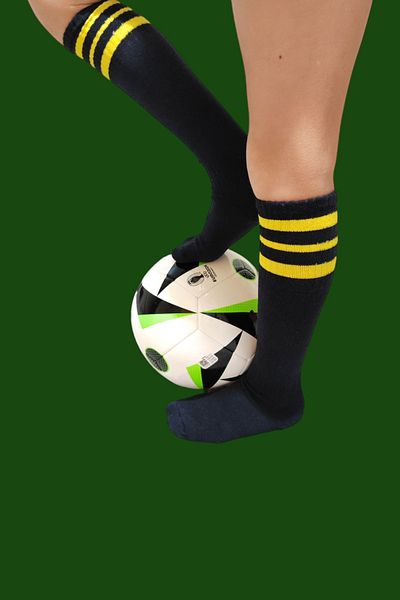Leement socks Унисекс 3 чифта Детски футболни чорапи Дълги клинове Чорапи за изкуствено поле Памук