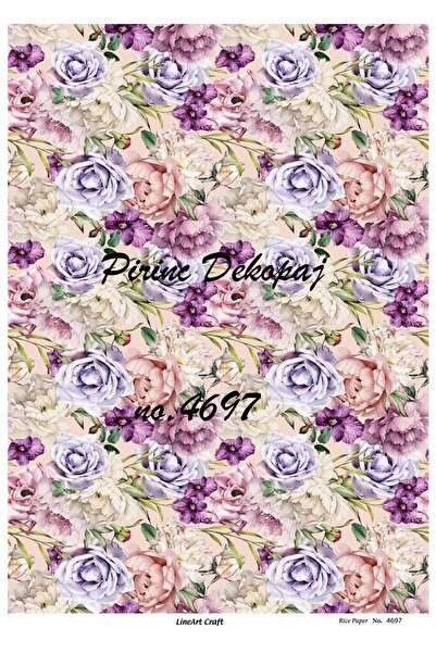 LİNEART ورق ديكوباج نحاسي رقم: 4697 - 29X42 سم