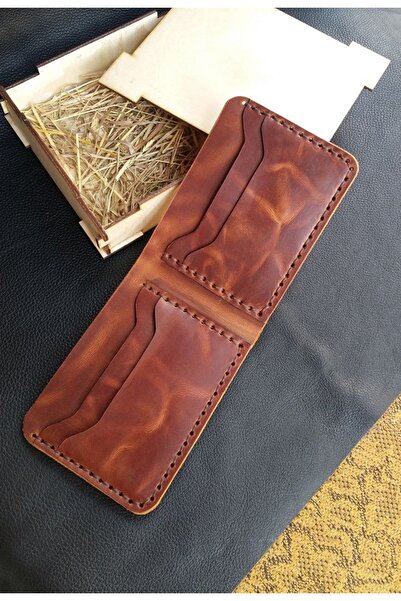 ÖZTÜRK DERİ Πορτοφόλι Crazy Leather Special Handmade Vintage