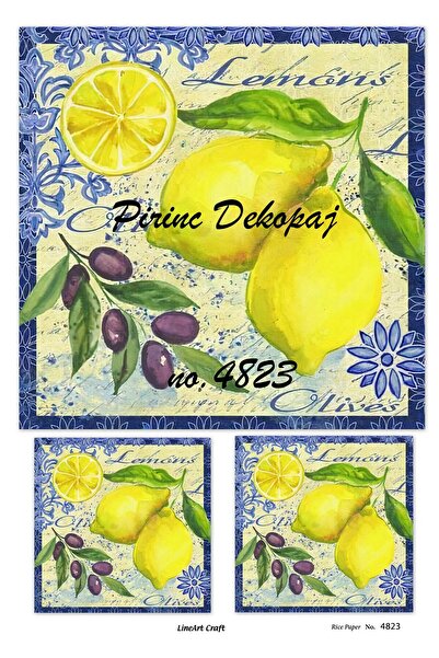 LİNEART Pirinç Dekopaj Kağıdı No:4823- 29X42cm