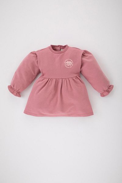 DeFacto Baby Girl Printed Long Sleeve Dress B7560a524sp