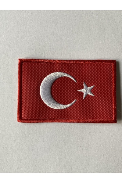 StüdyoÜmitTişört Turkish Flag, Flag (7.5 Cm. X 5 Cm.) Patch, Veil, Accessory,...