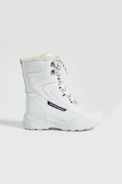 KunduraHane Termal, Içi Kürklü Ortopedik Fermuarlı Bağcıklı Kar Botu