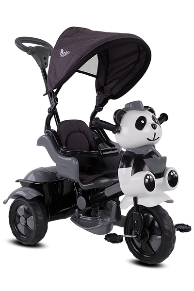 BabyHope 127 Little Panda 3 Tekerlekli Bisiklet Gri
