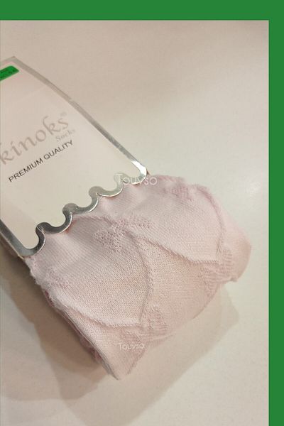 Ekinoks Ilorya Embossed Patterned Cotton Girl's Pantyhose