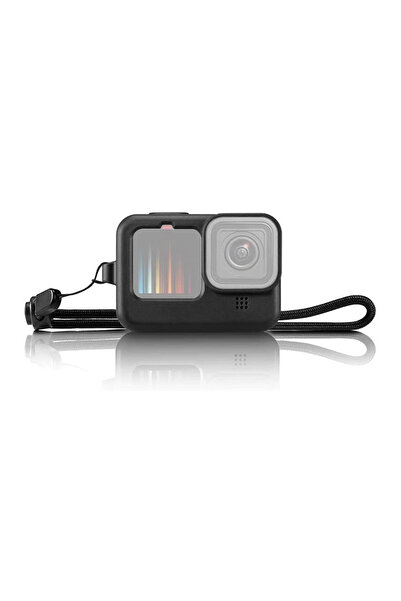 Knmaster Gopro Hero 9/10/11/12/13 Uyumlu Yumuşak Silikon Kamera Kılıfı Lens Kapağı Koruyucu Çerçeve Kılıf