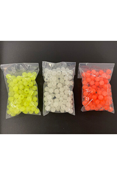 ALDOS Sazan Silikon Boncuk Dip Yemi 10 Mm 3'lü Set 100''lü Pk