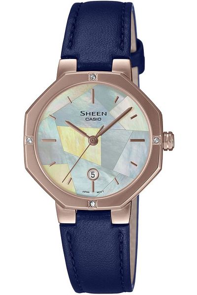 Casio Women's Sheen Analog Blue Dial Watch-SHE-4543CGL-2AUDF