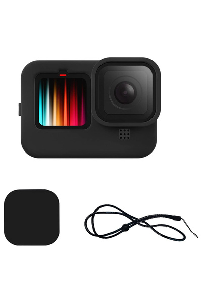 Knmaster Gopro Hero 9/10/11/12/13 Uyumlu Yumuşak Silikon Kamera Kılıfı Lens Kapağı Koruyucu Çerçeve Kılıf