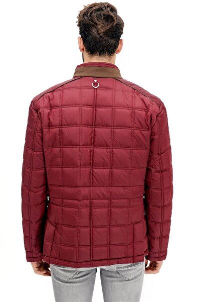 Dewberry M8640 Men's Coat-burgundy