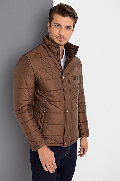 Dewberry M8625 Men's Coat-coffee