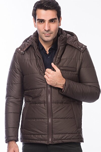 Dewberry M8601 Men's Coat-brown