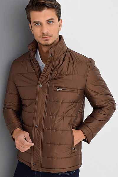 Dewberry M8625 Men's Coat-coffee