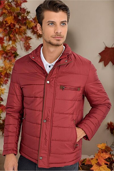 Dewberry M8625 DEWBERRY ERKEK MONT-DÜZ BORDO