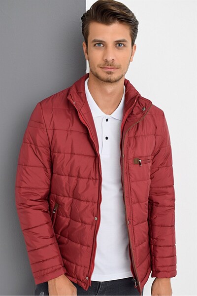 Dewberry M8625 DEWBERRY MEN'S COAT-LIGHT BORDO