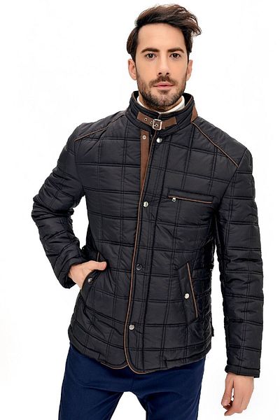 Dewberry M8640 Men's Coat-black