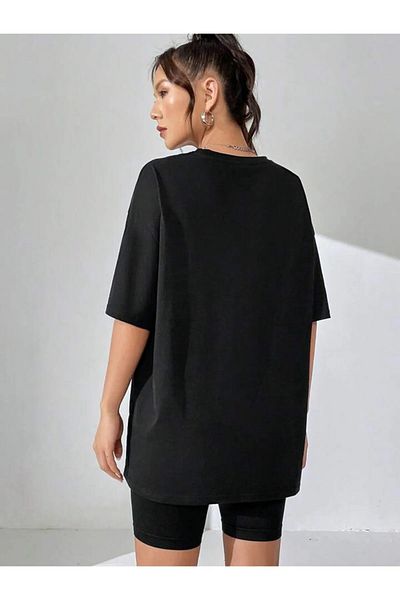 Machetta Tricou oversize unisex cu imprimeu cu ursuleț de pluș
