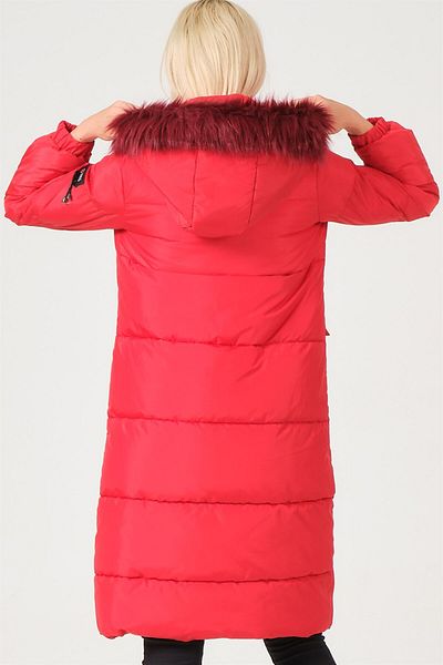 Dewberry Z6706 Coat-red